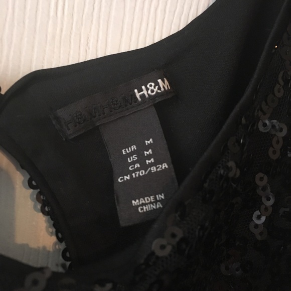 Black sequin mini dress - Picture 3 of 3